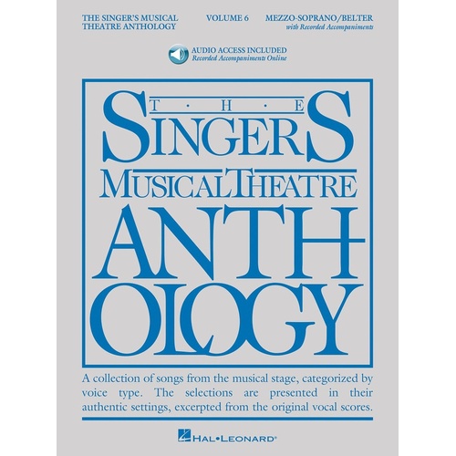 Singers Musical Theatre Anth V6 Bel/Mezzo Book/Online Audio 