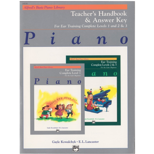 ABPL Ear Training Teacher's Handbook Complete 1-3 for Piano