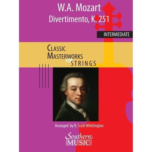 Divertimento No. 11 in D Major K. 251 for String Orchestra SO3 SC/PTS
