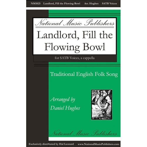 Landlord Fill The Flowing Bowl SATB A Cappella (Octavo)