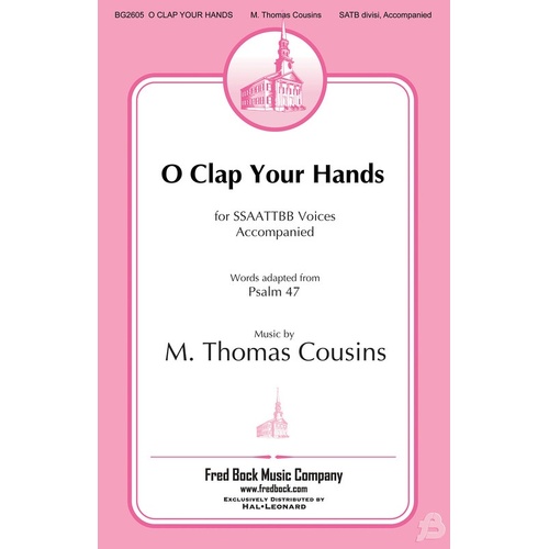 O Clap Your Hands SATB (Octavo)