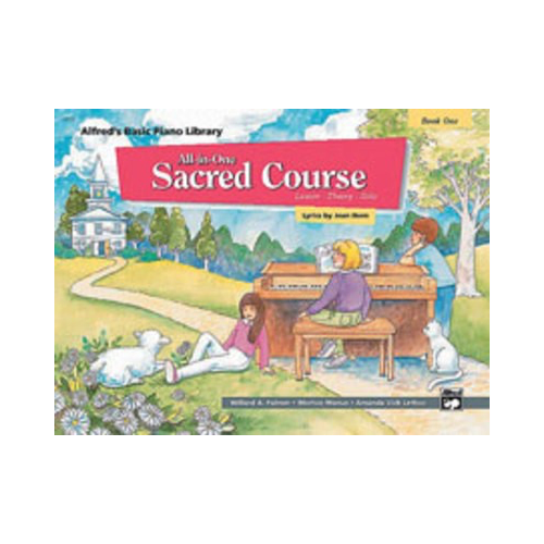 Alfred's Basic All-in-One Sacred Course Book 1 - Piano Sheet Music and Method Book