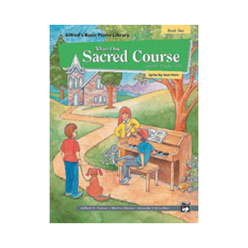 Alfred's Basic All-in-One Sacred Course Book 2 - Piano Sheet Music and Method Book