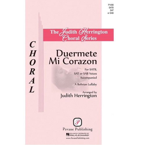 Duermete Mi Corazon SATB/Sat Or SAB (Octavo)