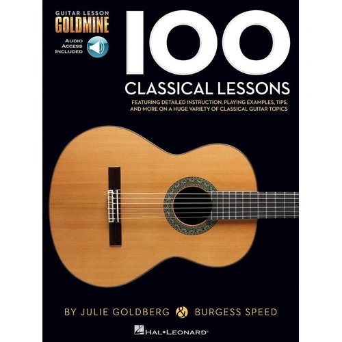 100 Classical Lessons Guitar Goldmine Book by Hal Leonard