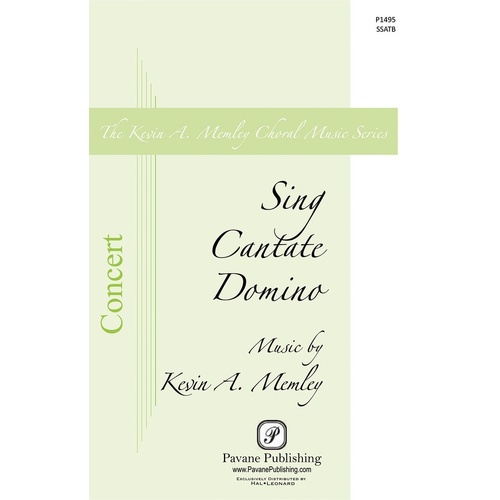 Sing Cantate Domino SSATB (Octavo)