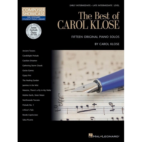 Best of Carol Klose HLSPL Composer Showcase for Piano - 15 Original Solos, 64 Pages