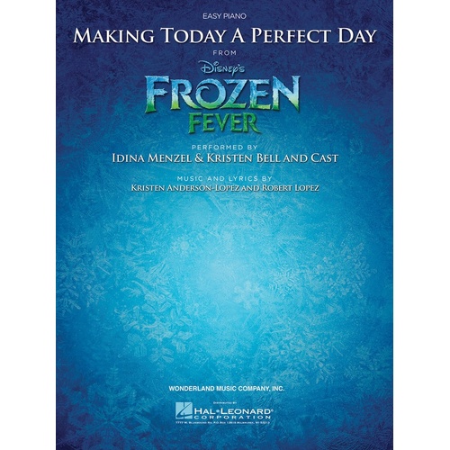 Making Today A Perfect Day Easy Piano S/S (Sheet Music)