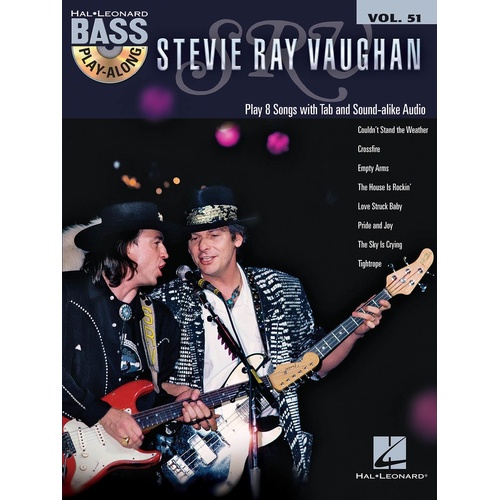 Stevie Ray Vaughan Bass Play Along V51 Book/CD (Softcover Book/CD)