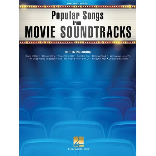 Popular Songs from Movie Soundtracks - Guitar & Piano Songbook by Hal Leonard, 384 pages, over 70 hits from films