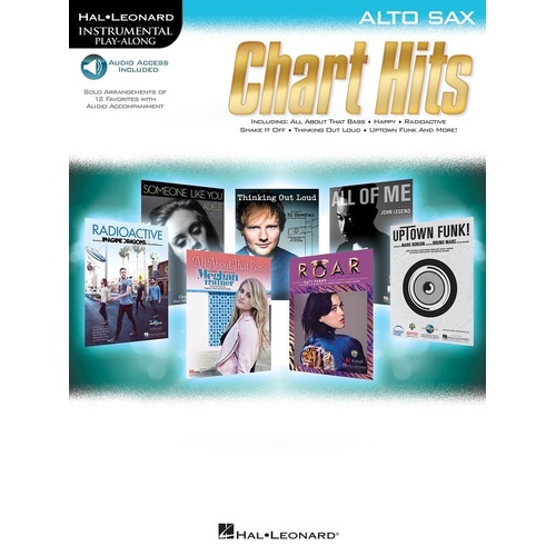 Chart Hits for Alto Saxophone - Instrumental Play-Along Series
