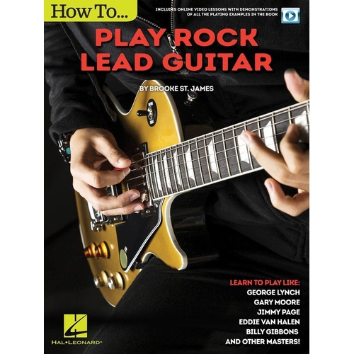How to Play Rock Lead Guitar Book with Online Video Lessons