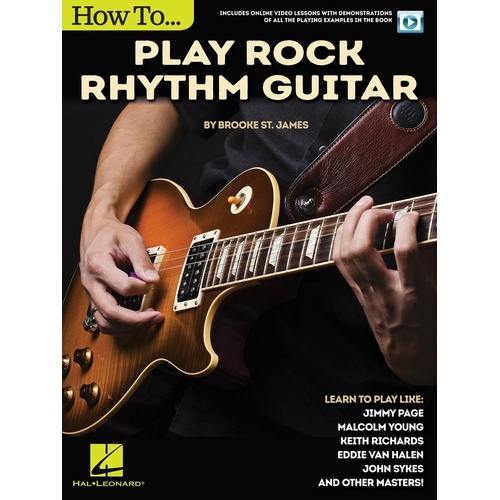 How To Play Rock Rhythm Guitar Book/Olv (Softcover Book/Online Video)