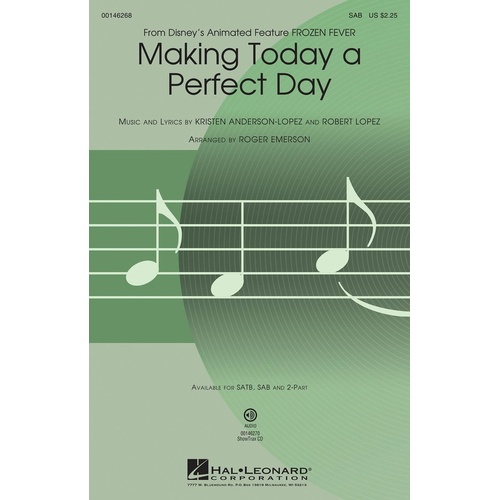 Making Today A Perfect Day SAB (Octavo)