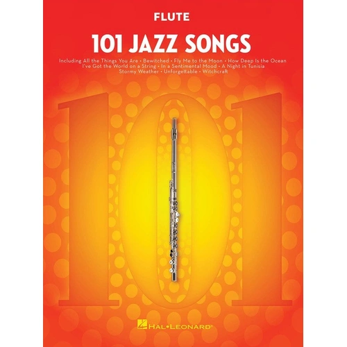101 Jazz Songs for Flute by Hal Leonard - 104 Pages, Woodwind Instrumental Collection