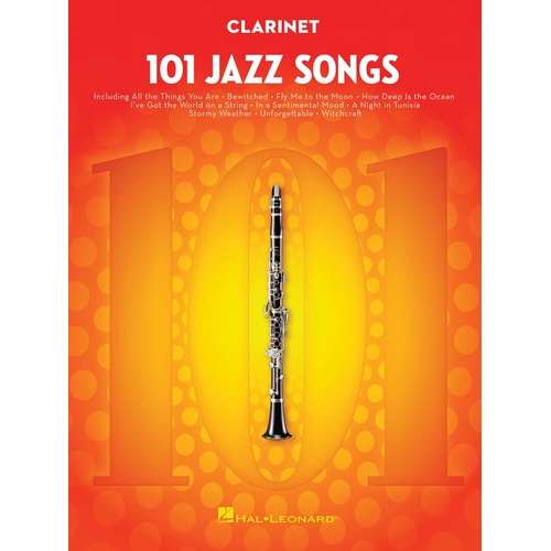 101 Jazz Songs For Clarinet (Softcover Book)