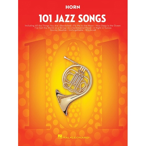 101 Jazz Songs For Horn (Softcover Book)