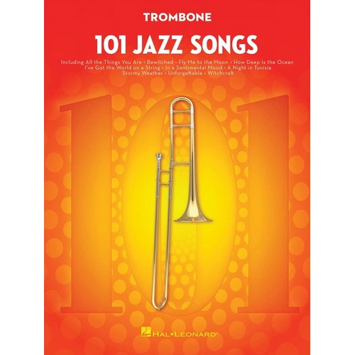 101 Jazz Songs for Trombone by Hal Leonard - 104 Pages, Brass Instrumental Collection