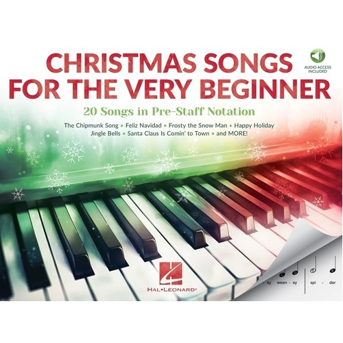 Christmas Songs for the Very Beginner Pre-Reading Piano Book