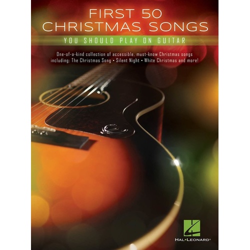 First 50 Christmas Songs for Guitar - Hal Leonard Guitar TAB, 72 Pages