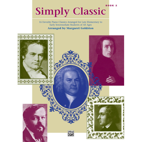 Simply Classic Book 2 Piano Sheet Music for Elementary to Early Intermediate Level