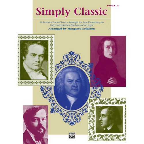 Simply Classic Book 2 Piano Sheet Music for Elementary to Early Intermediate Level