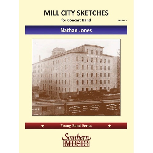 Mill City Sketches Concert Band 3 Score/Parts