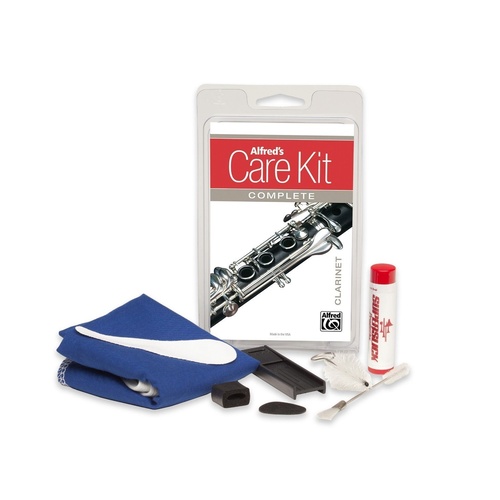 Alfred's Care Kit Complete For Clarinet  Inc. Cushions, Swabs, Cork Grease