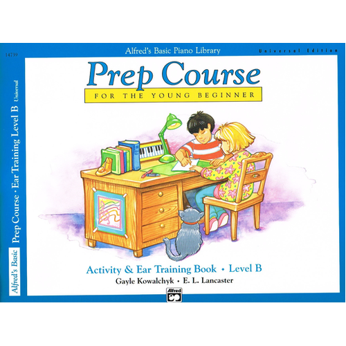 Alfred's Basic Piano Prep Course Activity & Ear Training Book Level B