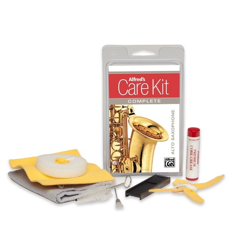 Alfred's Care Kit Complete For Alto Saxophone  Inc. Swabs, Brushes & Grease