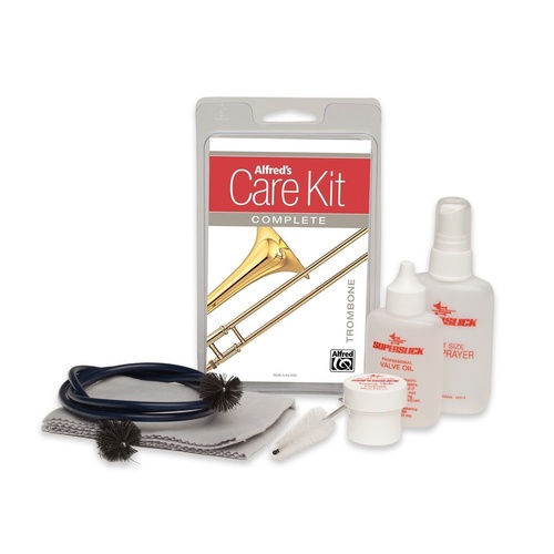 Alfred's Care Kit Complete For Trombone  Inc. Slide Oil & Grease, Cloth