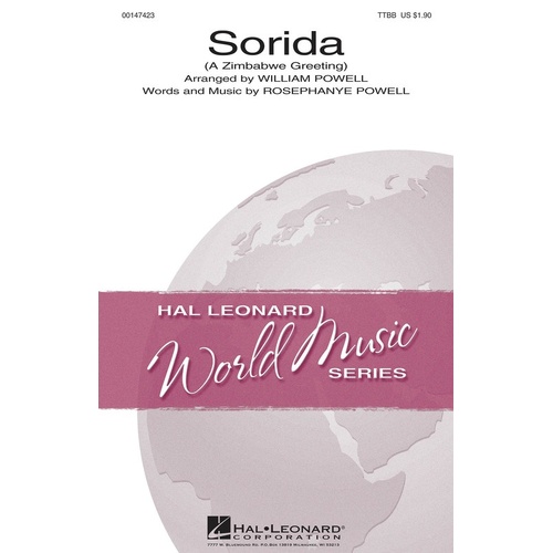 Sorida - A Zimbabwe Greeting TTBB A Cappella (Octavo)