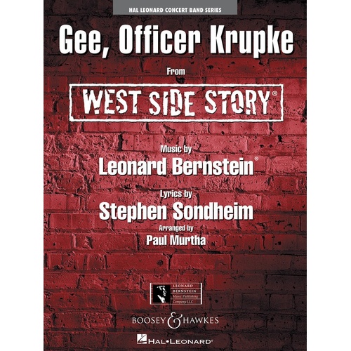 Gee Officer Krupke (West Side Story) Concert Band 4 Score/Parts