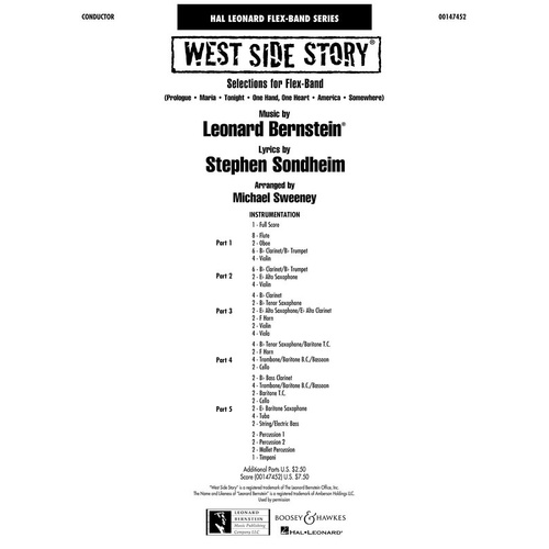 West Side Story Flexband Full Score