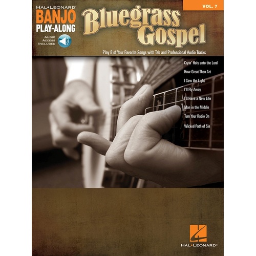 Bluegrass Gospel Banjo Playalong V7 Book/Online Audio (Softcover Book/Online Aud