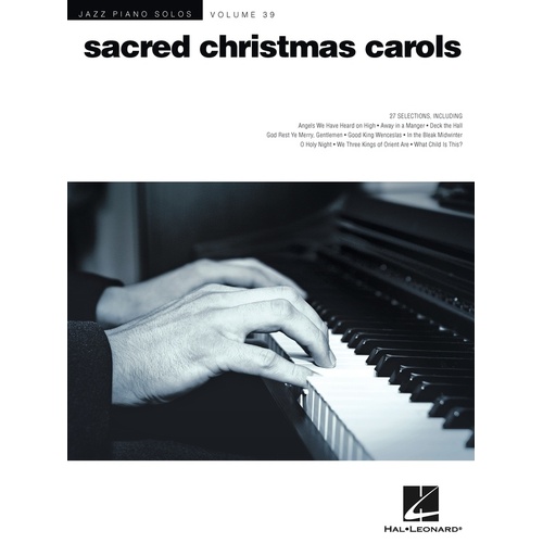 Sacred Christmas Carols Jazz Piano Solos V39 (Softcover Book)