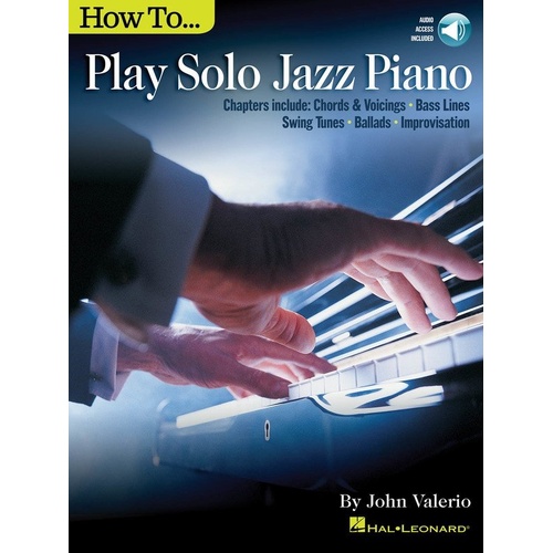 How to Play Solo Jazz Piano Book by Hal Leonard