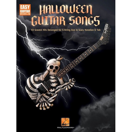 Halloween Guitar Songs: Easy Notes & Tab for 43 Hits
