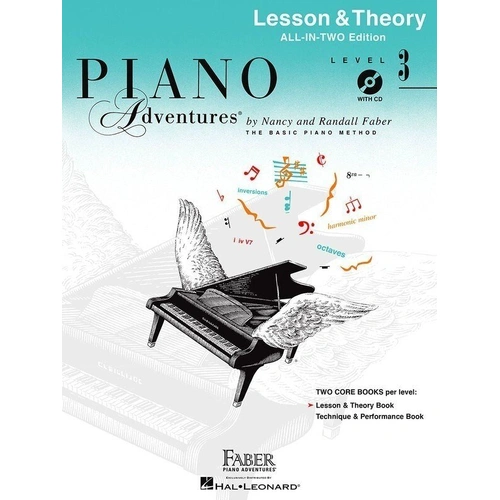 Piano Adventures All-In-Two Level 3 Lesson & Theory Book with CD