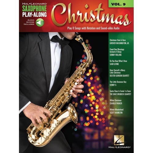 Christmas Saxophone Playalong V9 Book with Online Audio
