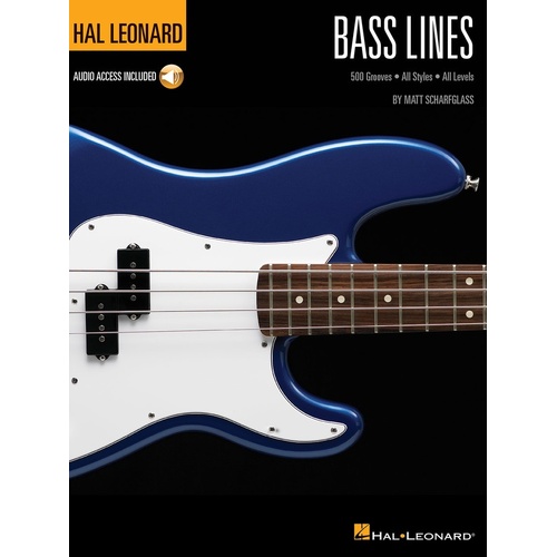 HL Bass Lines 500 Grooves All Styles All Levels Book/Online Audio (Softcover Book/Online Audio)