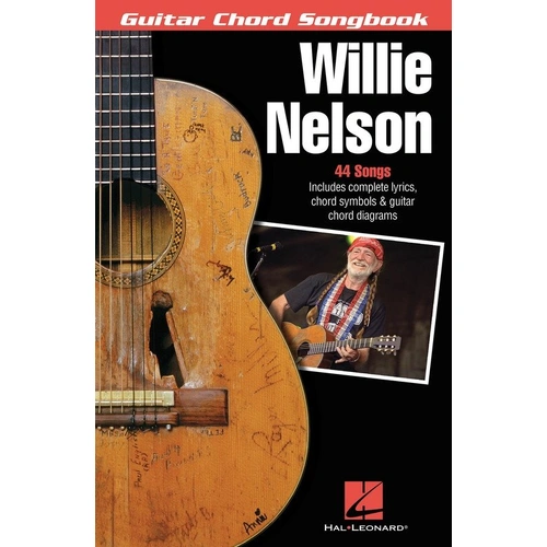 Willie Nelson Guitar Chord Songbook by Hal Leonard, 96 Pages, Includes 44 Songs