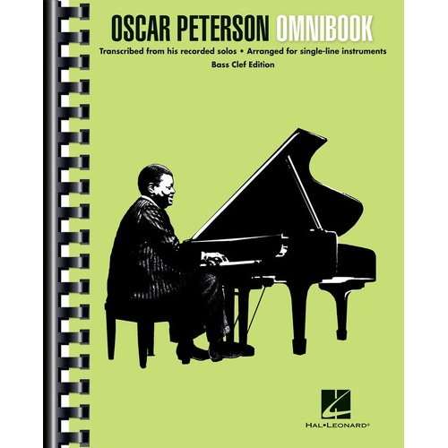 Oscar Peterson - Omnibook Bass Clef Instruments (Spiral Bound Book)