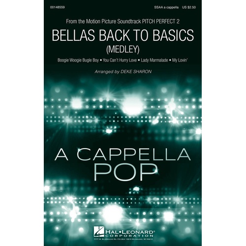 Bellas Back To Basics (Medley) SSAA Divis A Capp (Octavo)