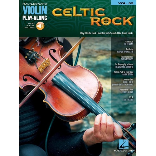 Celtic Rock Violin Play-Along V52 BK/OLA