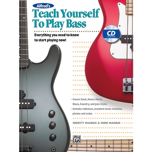 Teach Yourself to Play Bass Book with CD