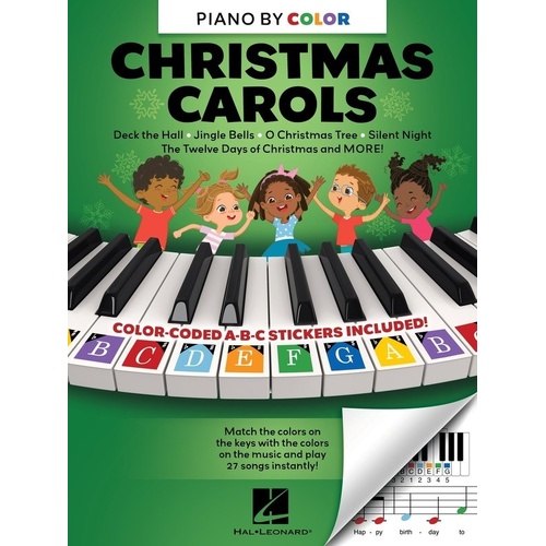 Piano by Color Christmas Carols Songbook