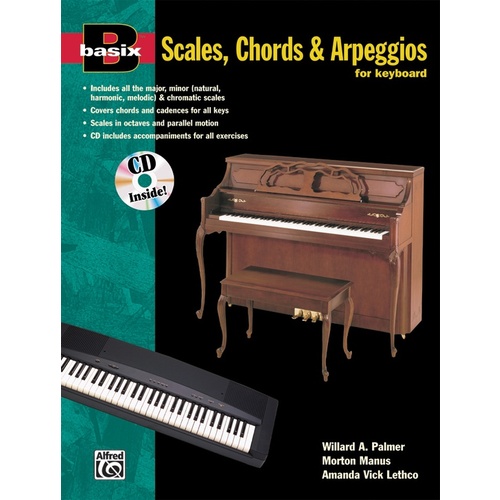 Basix Scales Chord And Arpeggios Keyboard Book/CD