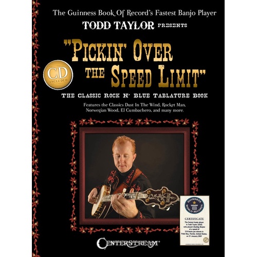 Pickin Over The Speed Limit Book/CD Banjo (Softcover Book/CD)