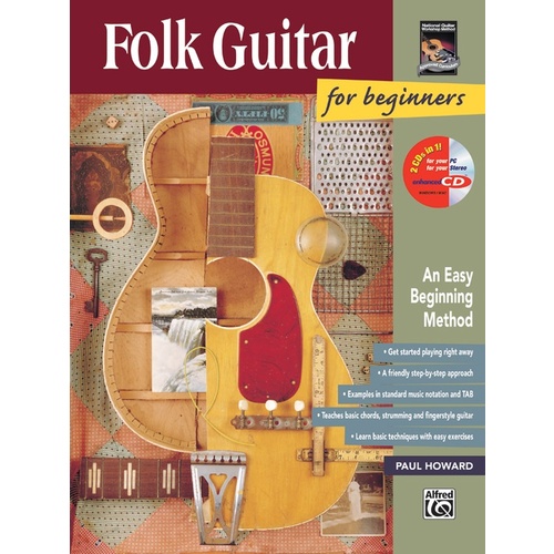 Folk Guitar For Beginners Book/ECD